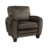 Rubin Chocolate Faux Leather Chair