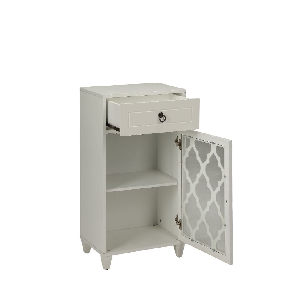 Ceara White Finish Accent Table