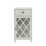 Ceara White Finish Accent Table