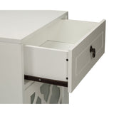 Ceara White Finish Accent Table