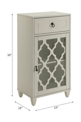 Ceara White Finish Accent Table