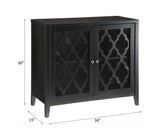 Ceara Black Finish Accent Table