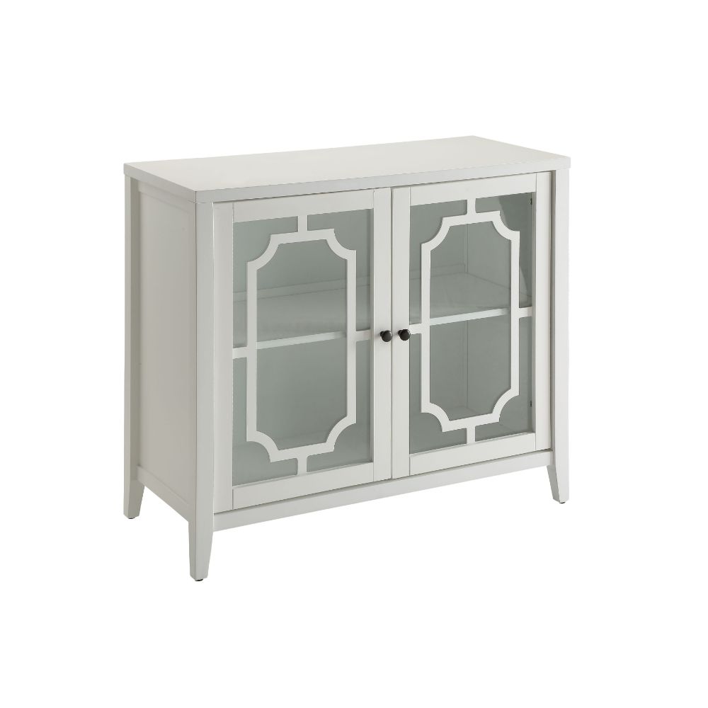 Ceara White Finish Accent Table