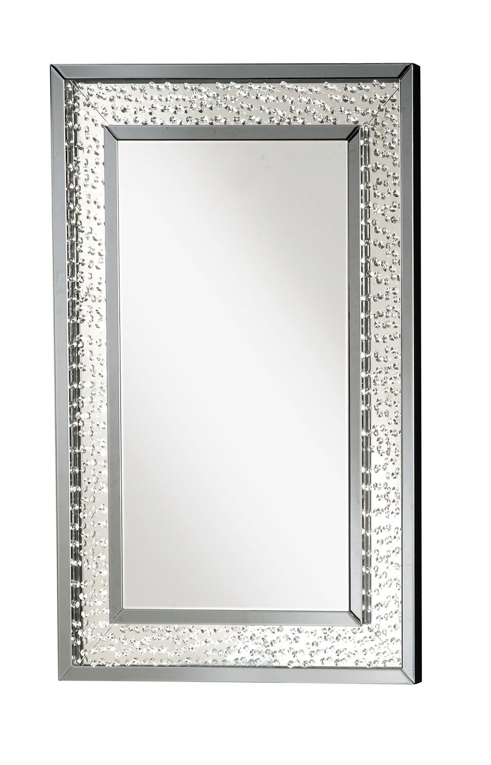 Nysa Mirrored & Faux Crystals Wall Decor