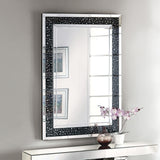 Noor Mirrored & Faux Crystals Wall Decor