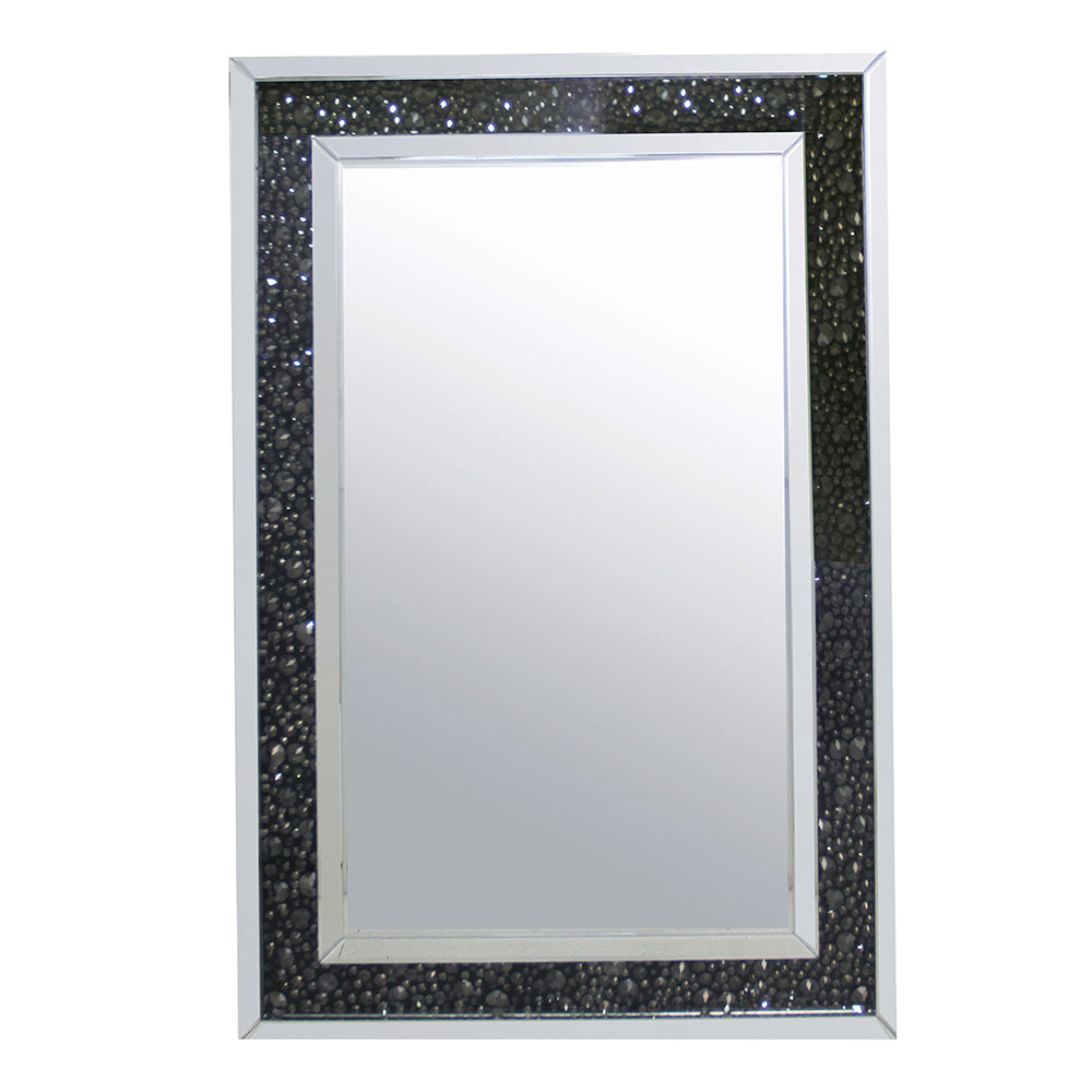 Noor Mirrored & Faux Crystals Wall Decor