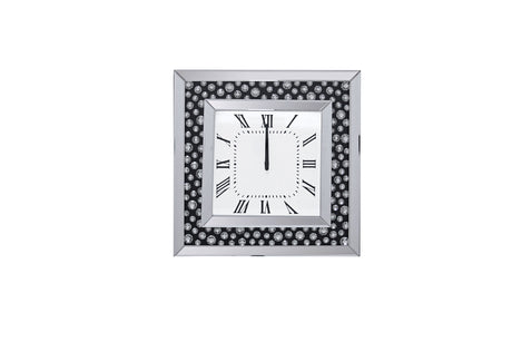 Marku Mirrored & Faux Crystals Wall Clock