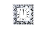 Bione Mirrored & Geometric Pattern Trim Wall Clock