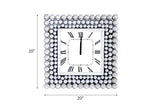 Bione Mirrored & Geometric Pattern Trim Wall Clock