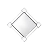 Asbury Mirrored & Chrome Finish Wall Mirror