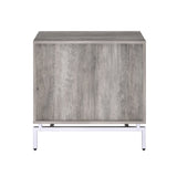 Cistus Weathered Gray Oak & White Finish Accent Table