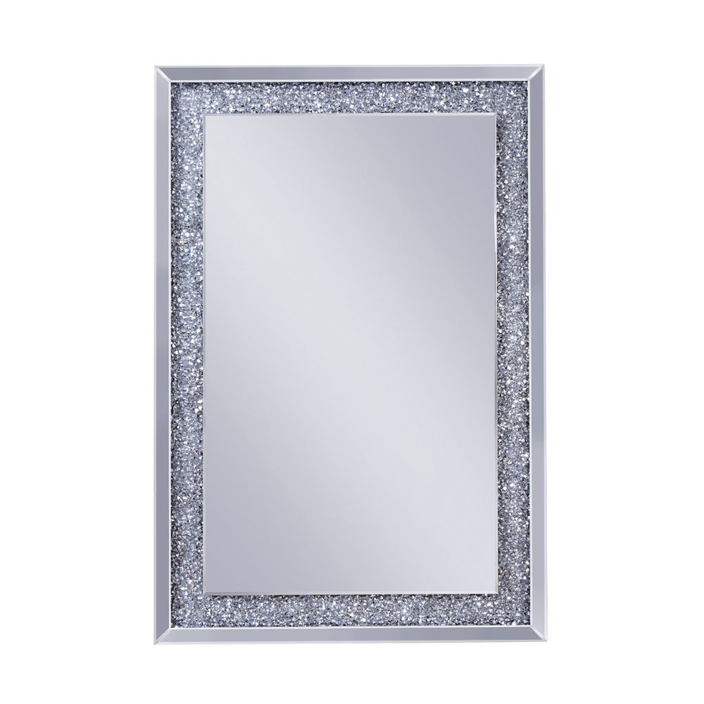 Noralie Mirrored & Faux Diamonds Wall Decor