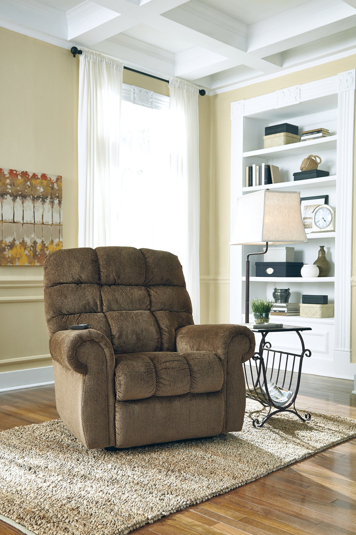 Ernestine Truffle Power Lift Recliner