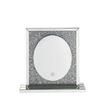 Noralie Mirrored & Faux Diamonds Accent Decor