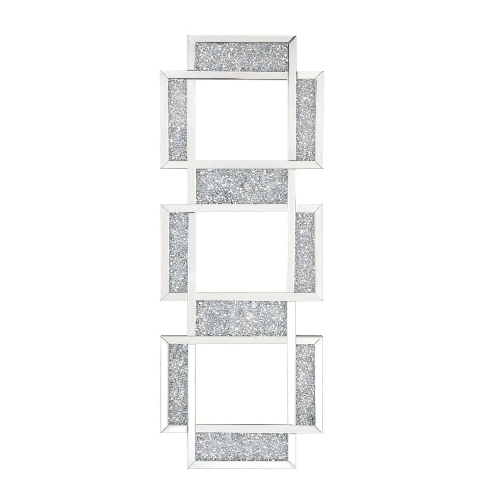 Noralie Mirrored & Faux Diamonds Wall Decor