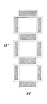 Noralie Mirrored & Faux Diamonds Wall Decor