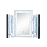 Nysa Mirrored & Faux Crystals Accent Decor