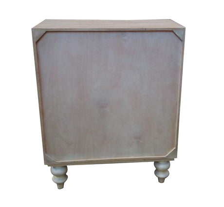 Balthazar White Washed Finish Accent Table