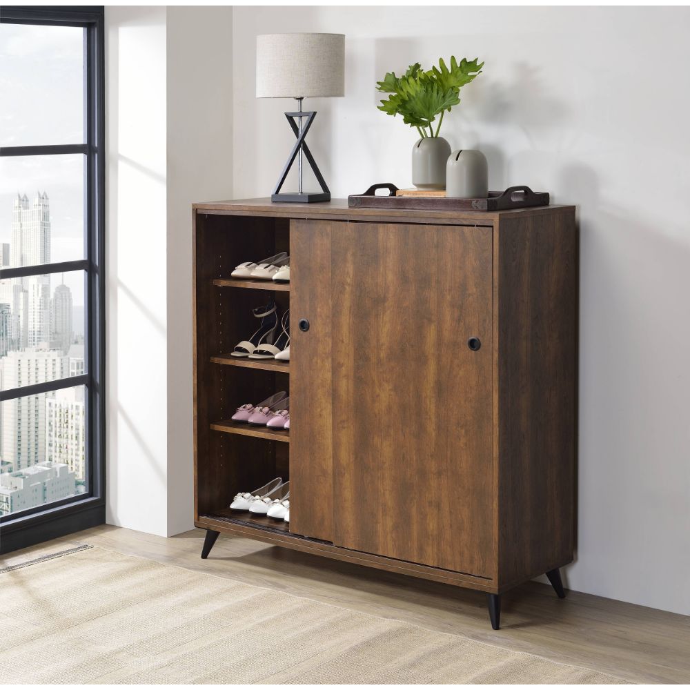 Waina Oak Finish Cabinet