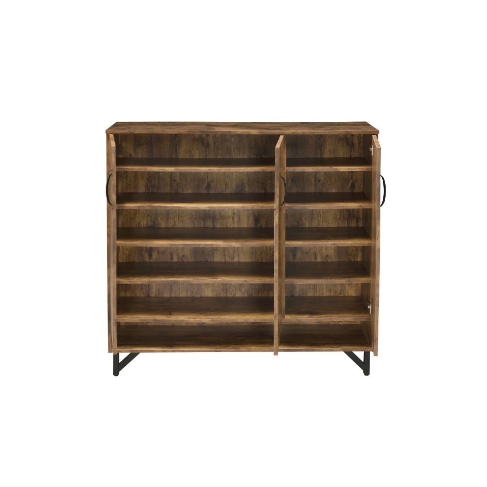 Nimeda Salvage Oak Finish Cabinet