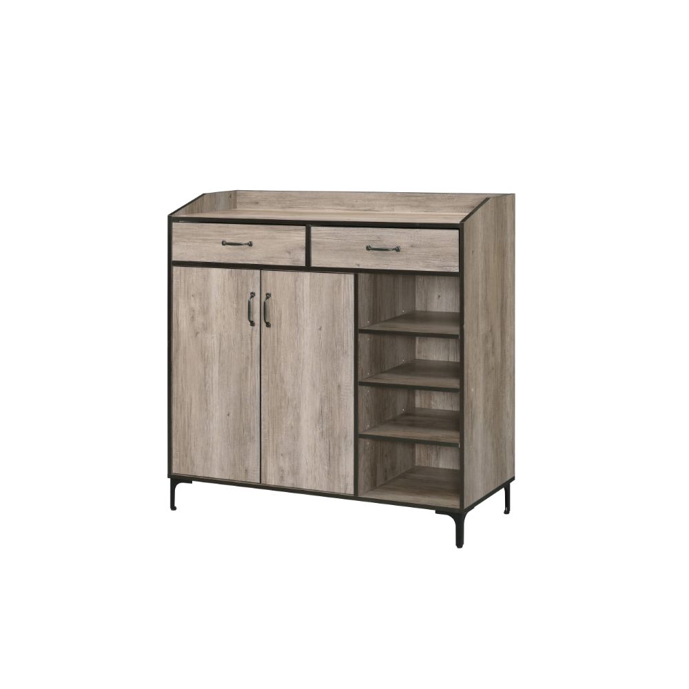 Pavati Rustic Gray Oak Finish Cabinet