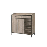 Pavati Rustic Gray Oak Finish Cabinet