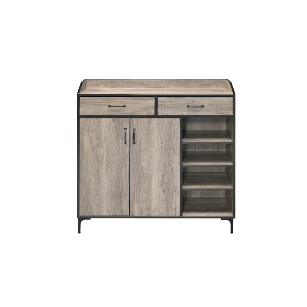 Pavati Rustic Gray Oak Finish Cabinet