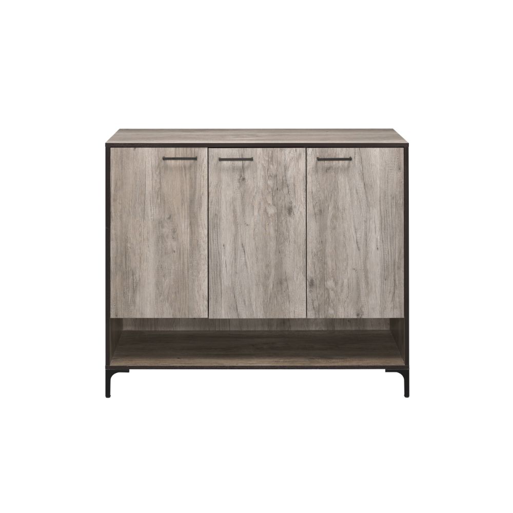 Pavati Rustic Gray Oak Finish Cabinet