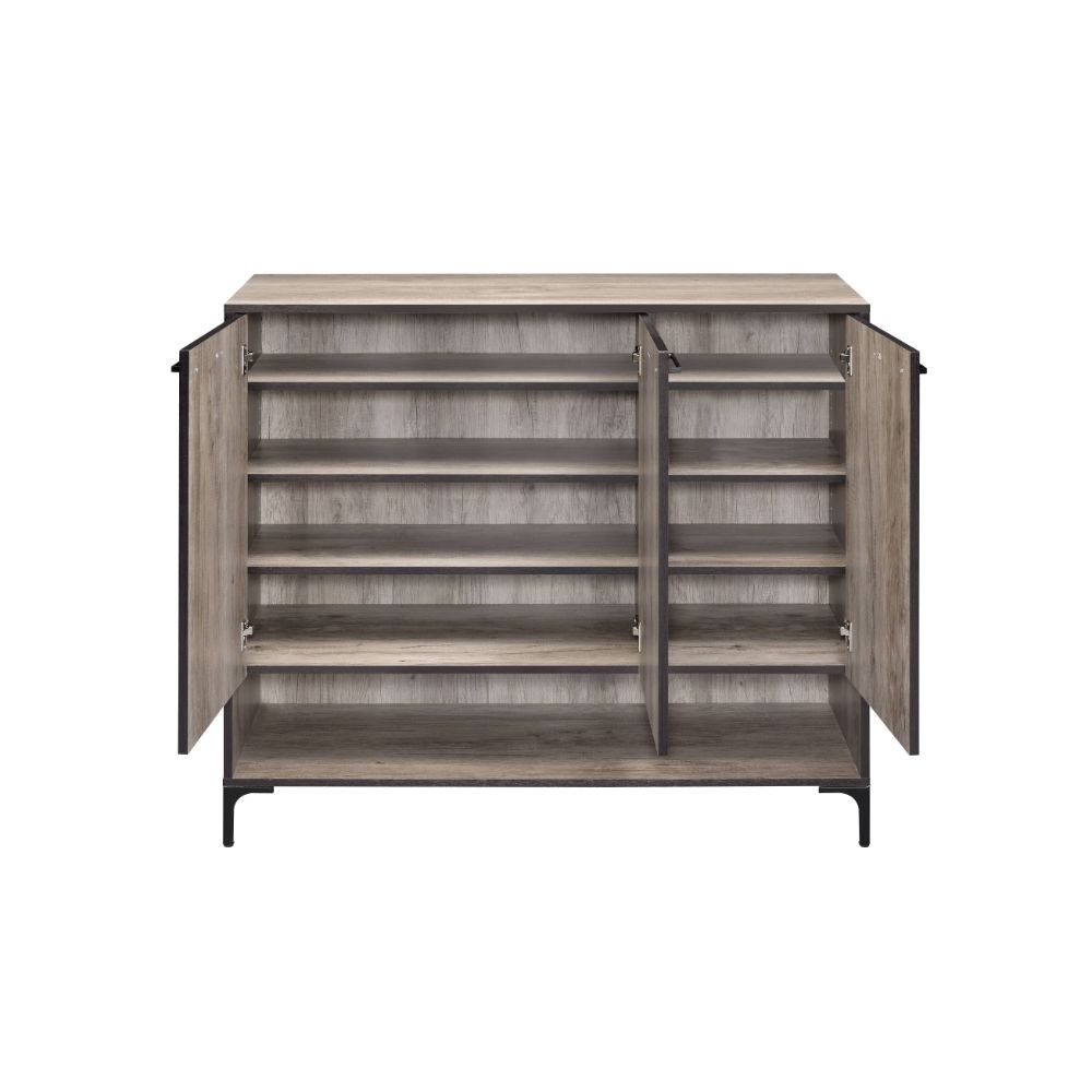 Pavati Rustic Gray Oak Finish Cabinet