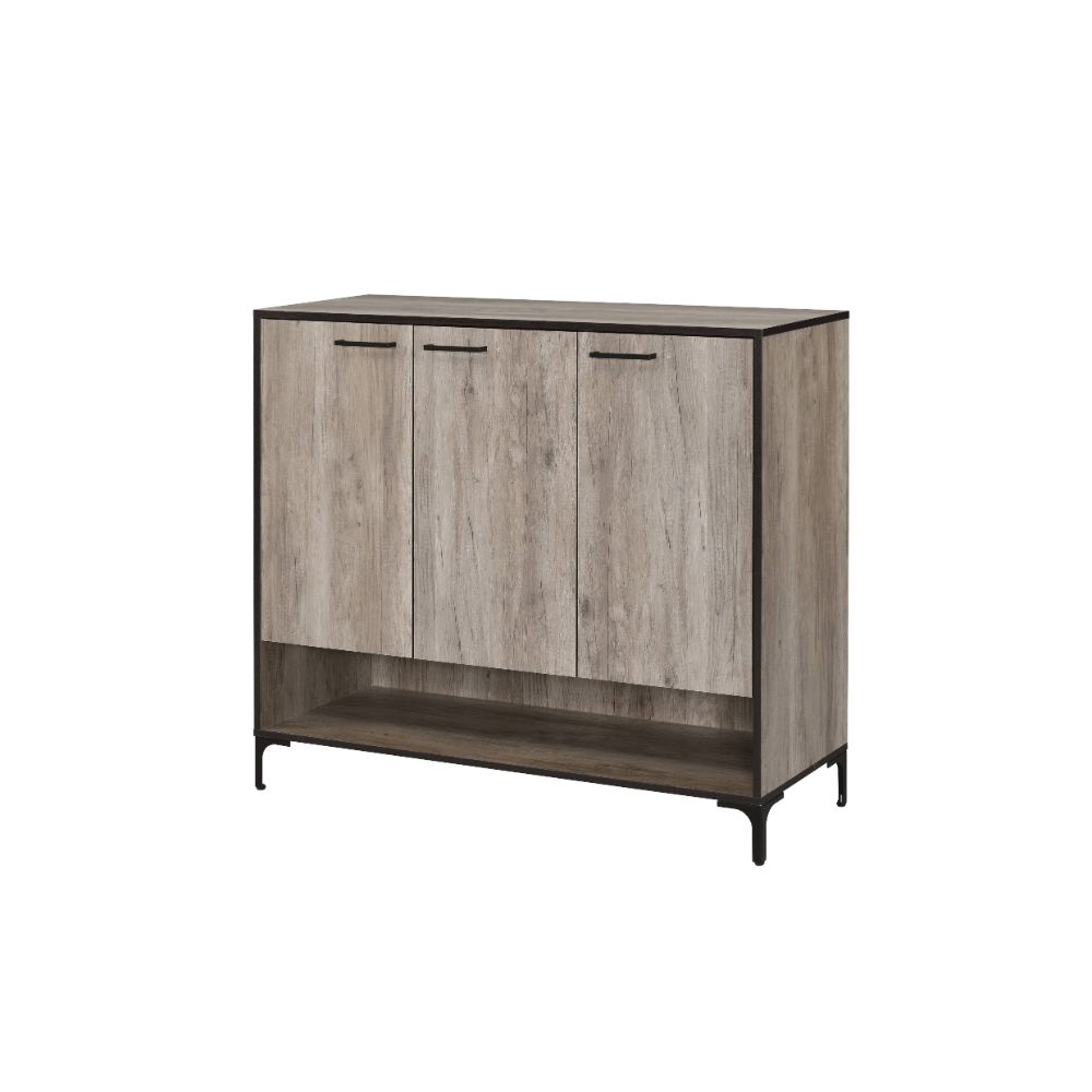 Pavati Rustic Gray Oak Finish Cabinet