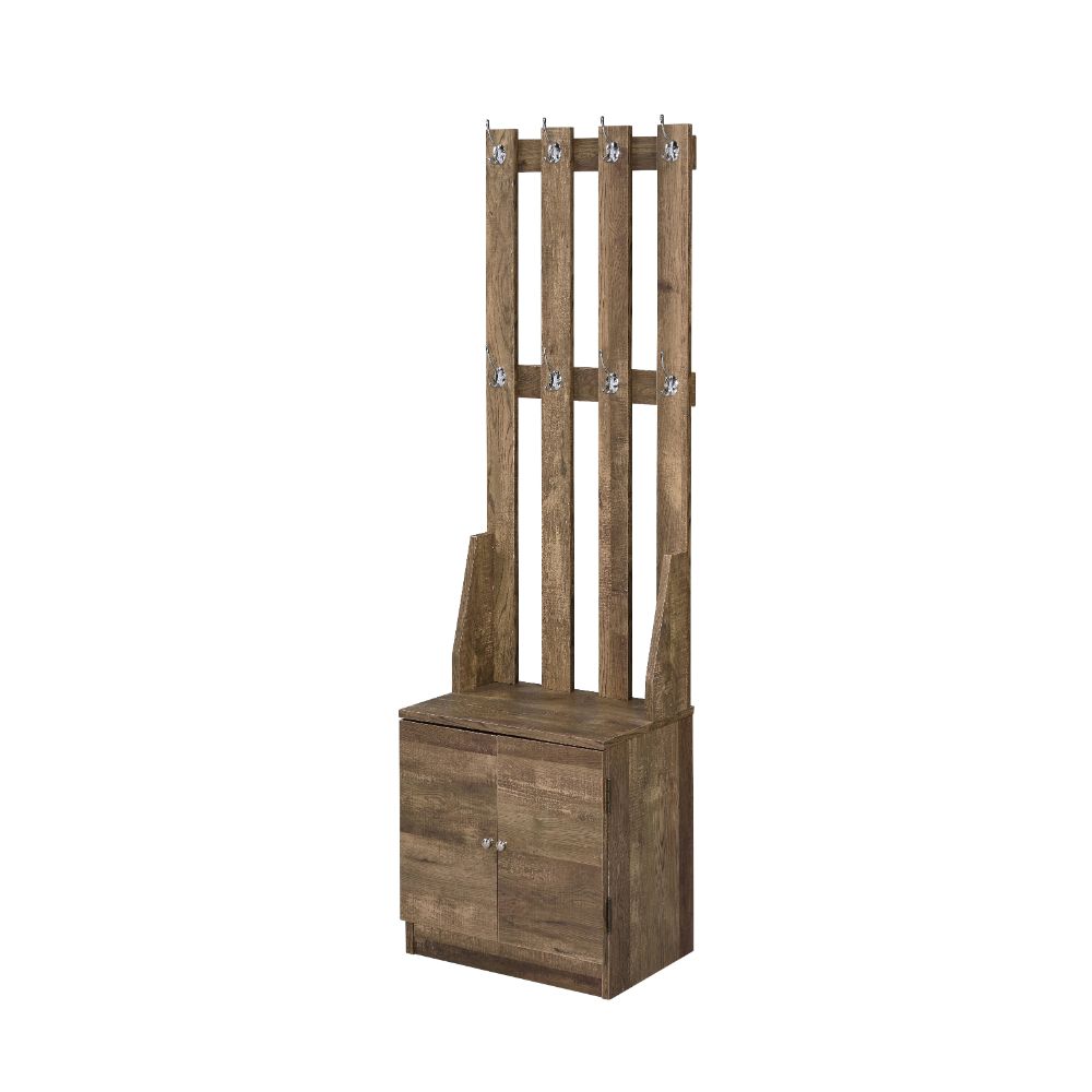 Sanuye Weathered Oak Finish Hall Tree