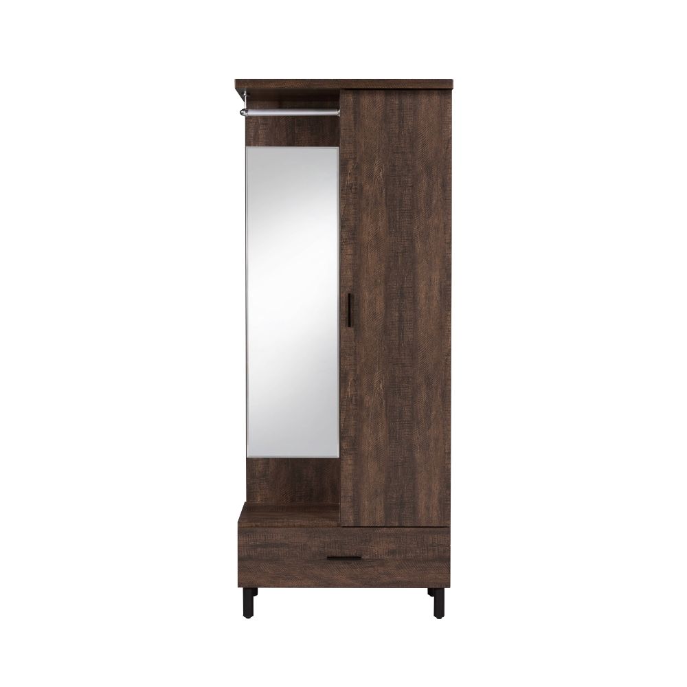 Tsula Rustic Walnut Finish Hall Tree