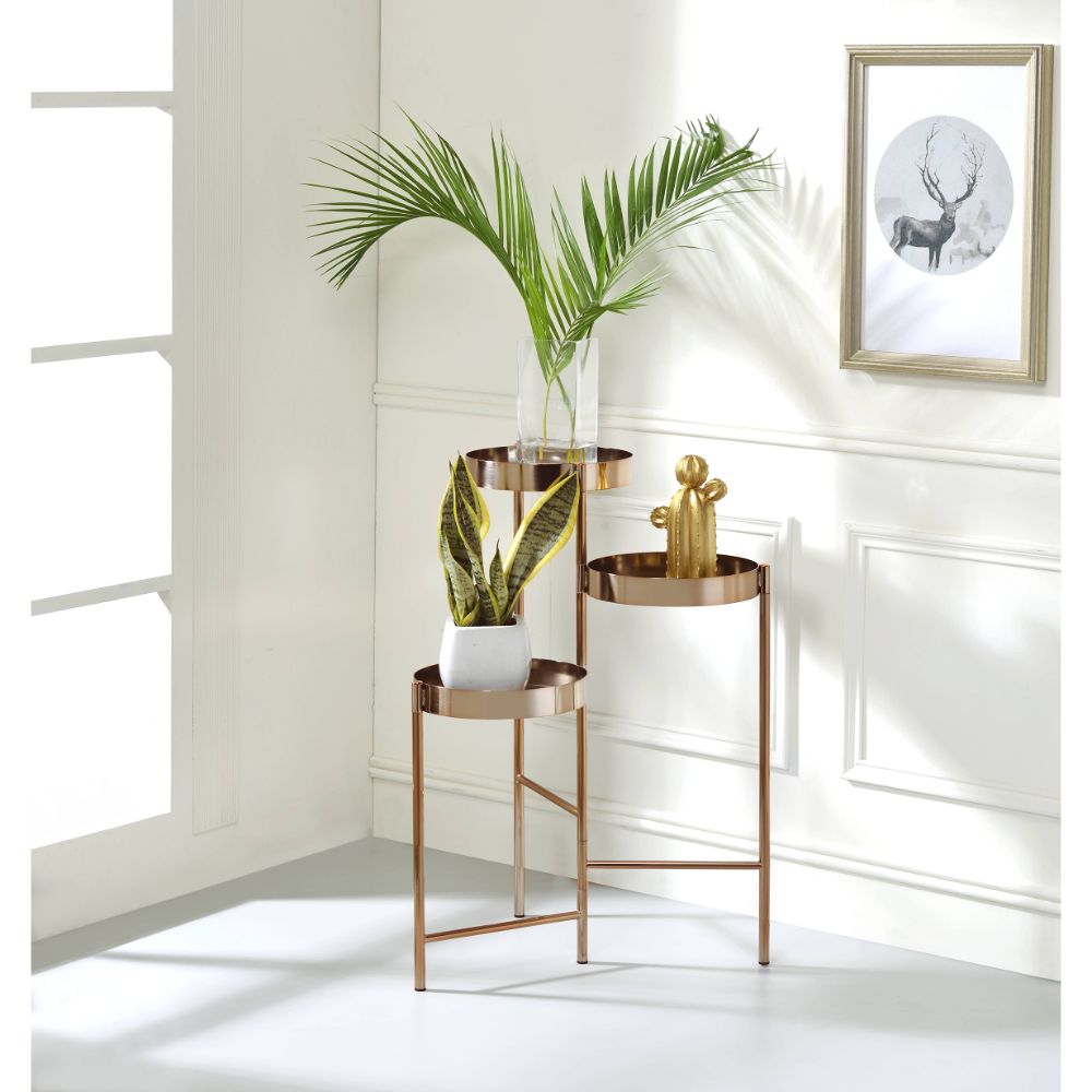 Namid Gold Finish Plant Stand