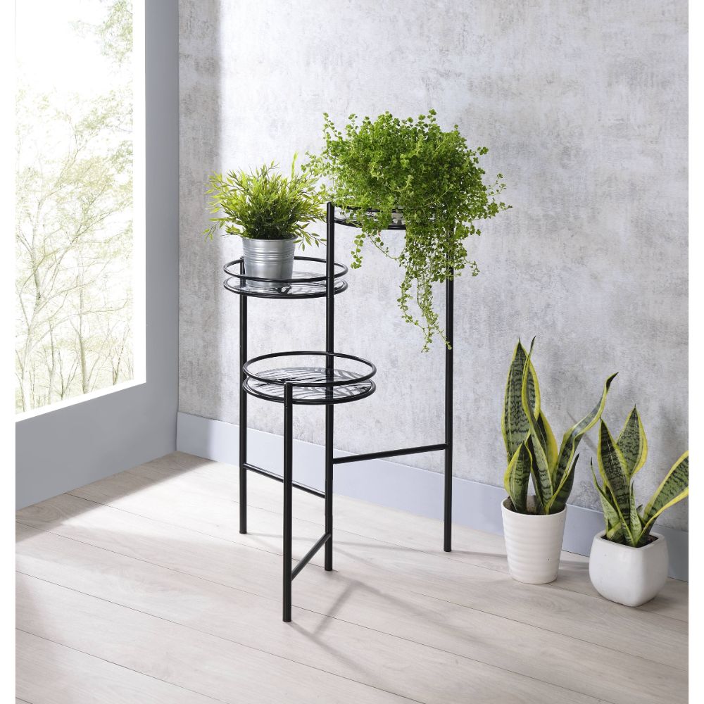 Namid Black Finish Plant Stand