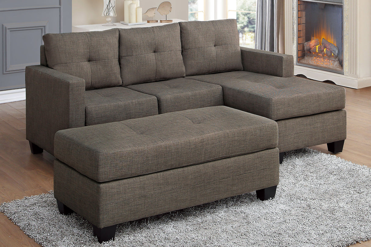 Phelps Brown Reversible Sofa Chaise