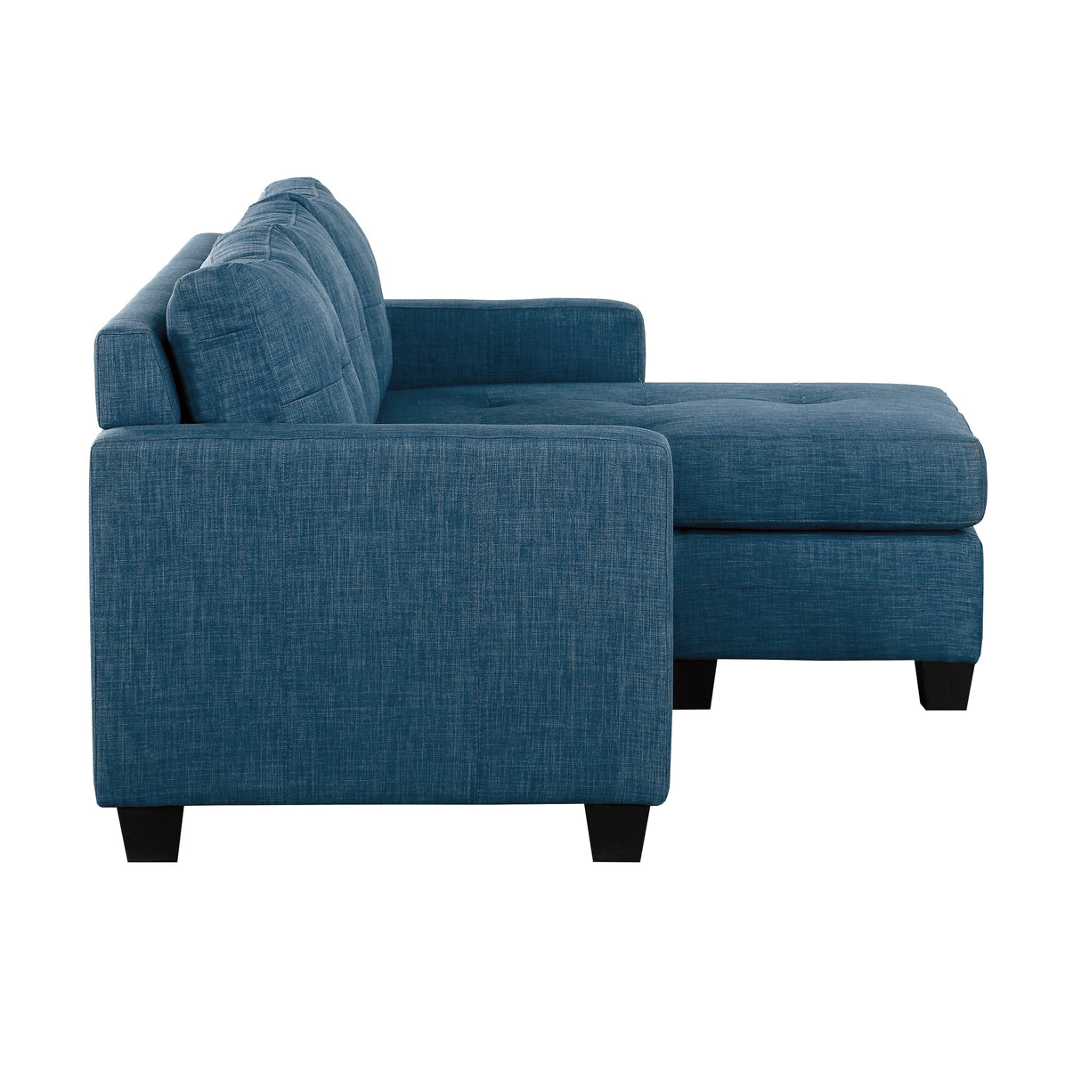 Phelps Blue Reversible Sofa Chaise
