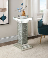 Rekha Mirrored, Faux Diamonds Pedestal