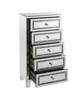 Noor Mirrored, Faux Diamonds Cabinet