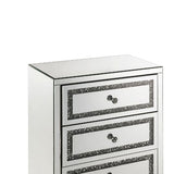 Noor Mirrored, Faux Diamonds Cabinet