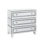 Noor Mirrored, Faux Diamonds Cabinet