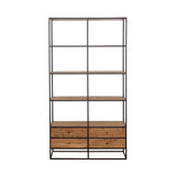 Belcroft 4-Drawer Etagere Natural Acacia And Black