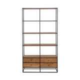 Belcroft 4-Drawer Etagere Natural Acacia And Black