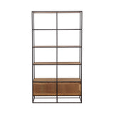 Belcroft 4-Drawer Etagere Natural Acacia And Black