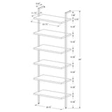 Owens 31-inch 6-shelf Wall Bookshelf Walnut