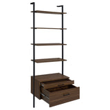 Owens 31-inch 4-shelf Storage Wall Bookshelf Walnut