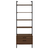 Owens 31-inch 4-shelf Storage Wall Bookshelf Walnut