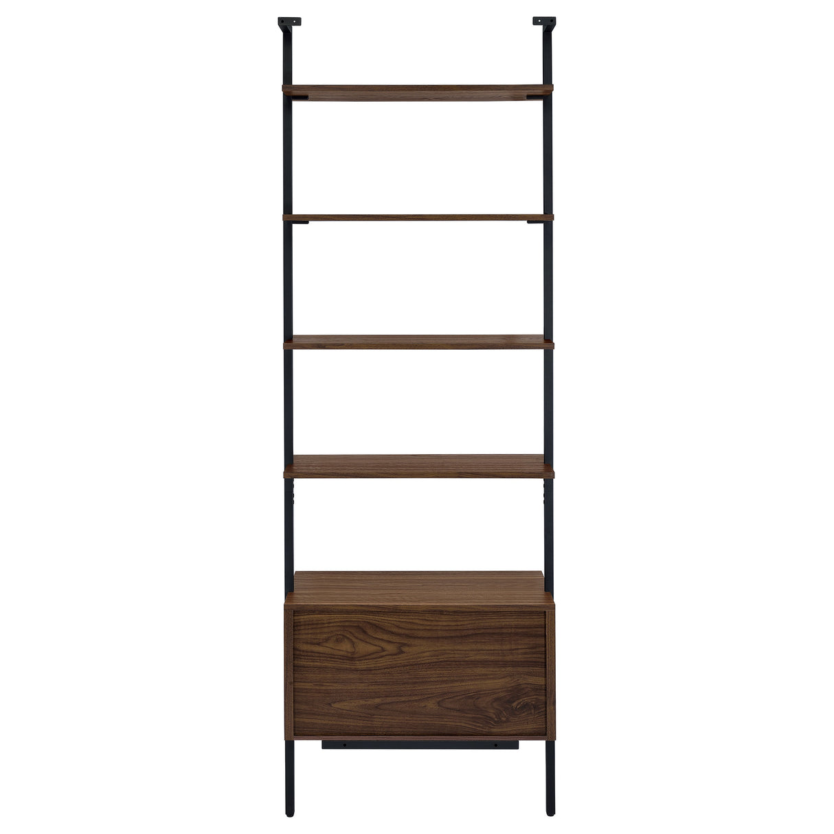 Owens 31-inch 4-shelf Storage Wall Bookshelf Walnut