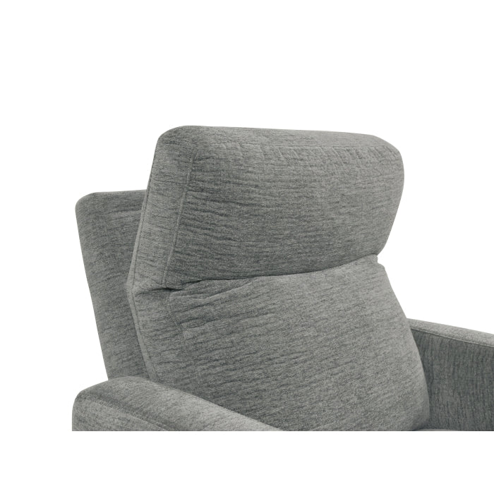 Edition Gray Power Lay Flat Reclining Chair With Headrest And Usb Port