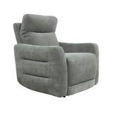 Edition Gray Power Lay Flat Reclining Chair With Headrest And Usb Port