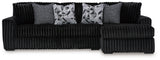 Midnight-Madness 2-Piece Sectional Sofa with Chaise